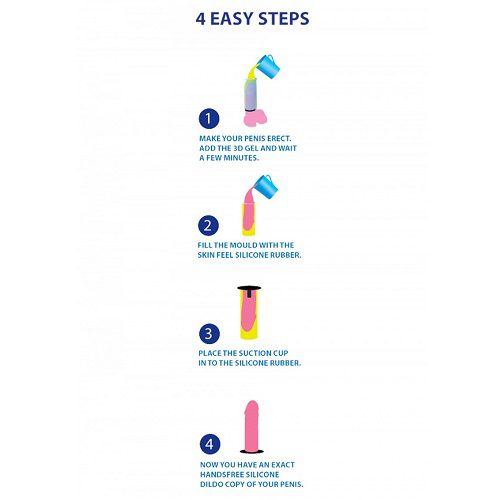 Cloneboy Cast Your Own Silicone Dildo with Suction Cup Kit Pink - Image 4