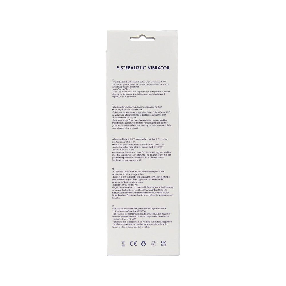 Loving Joy 9.5 inch Realistic Vibrator Vanilla - Image 10