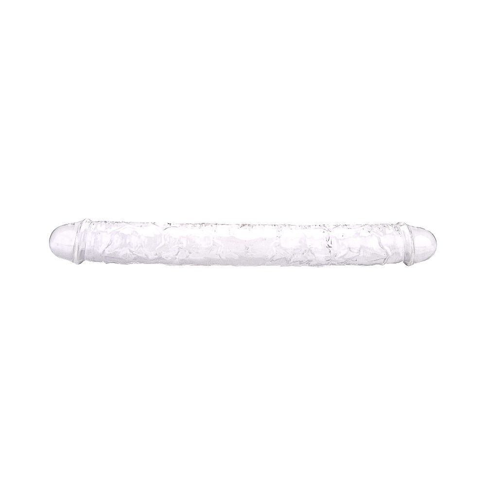 Loving Joy 15 Inch Double Ended Dildo Clear - Image 3