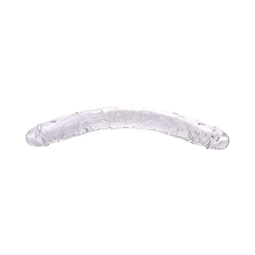 Loving Joy 15 Inch Double Ended Dildo Clear - Image 4