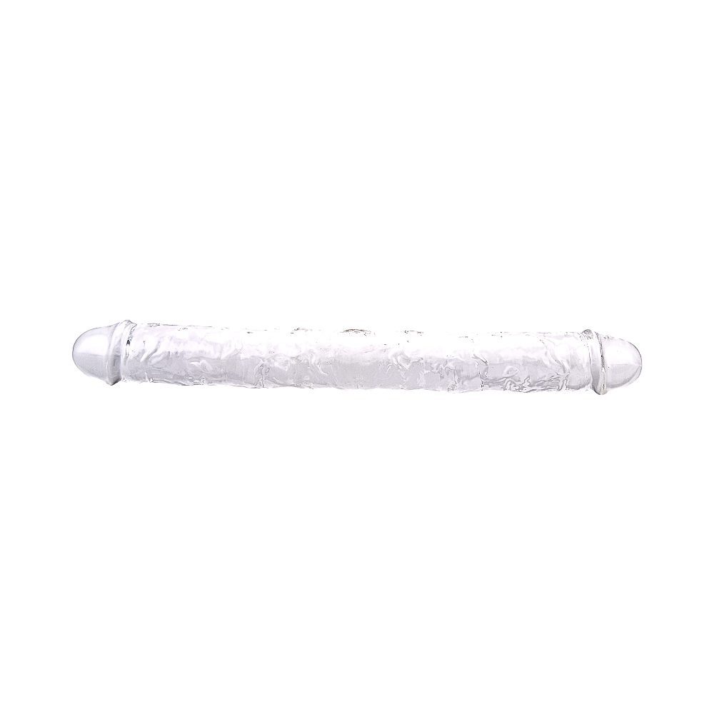 Loving Joy 15 Inch Double Ended Dildo Clear - Image 2