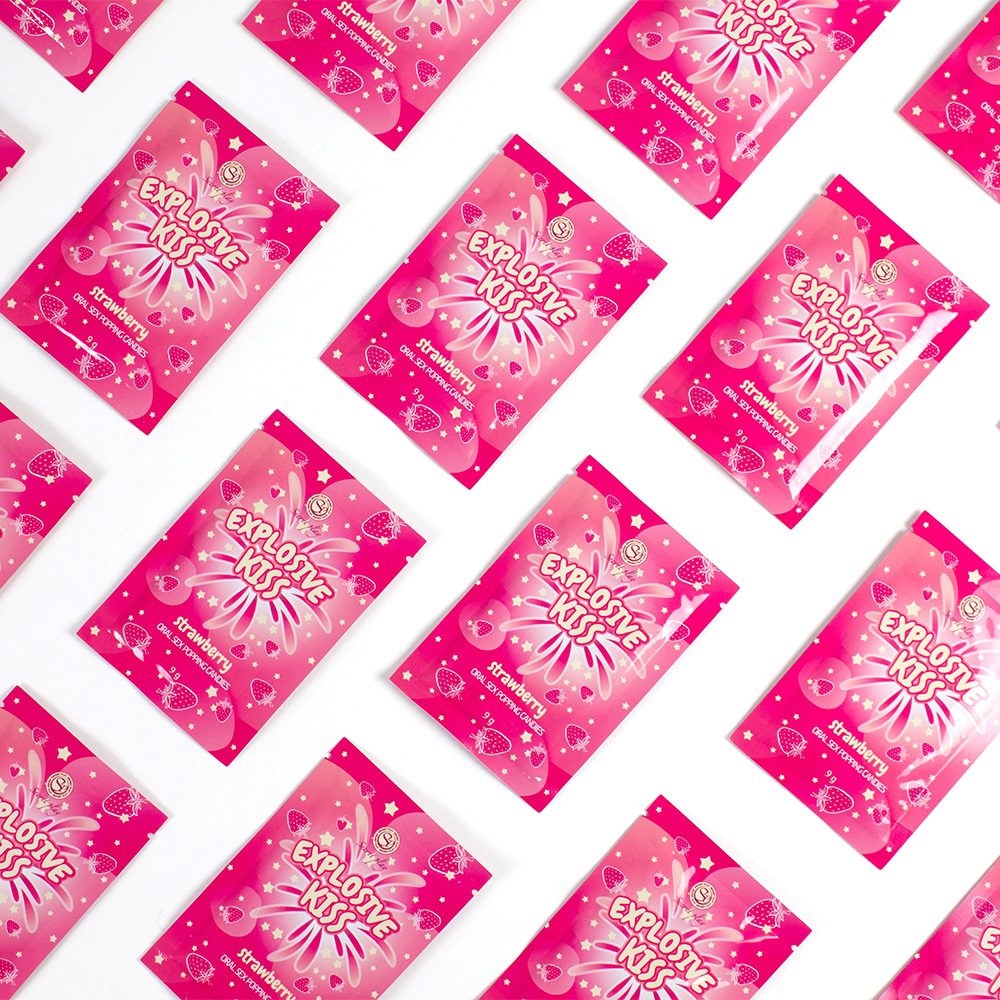 Explosive Kiss Popping Candies Strawberry Flavour - Image 2