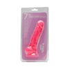 Loving Joy 7 Inch Realistic Silicone Dildo with Suction Cup and Balls Pink - Image 7