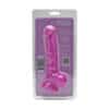 Loving Joy 8 Inch Realistic Silicone Dildo with Suction Cup and Balls Purple - Image 8