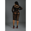 Moonlight Long Sleeve Lace Dress Black Plus Size - Image 6