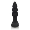 Beaded Vibrating Anal Plug with Remote Control Black - Image 7