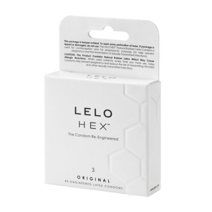 LELO HEX Condoms Original 3 pack - Image 3