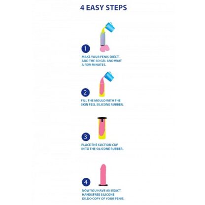 Cloneboy Cast Your Own Silicone Dildo with Suction Cup Kit Pink - Image 4