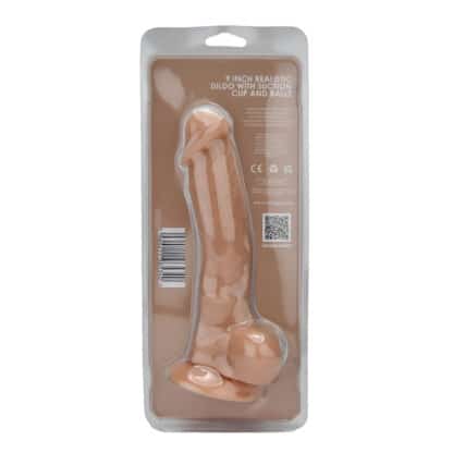 Loving Joy 9 Inch Realistic Silicone Dildo with Suction Cup and Balls Vanilla - Image 9