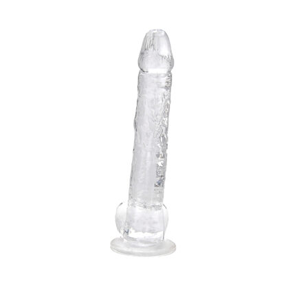 Loving Joy 11 Inch Dildo with Balls Clear - Image 5