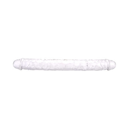 Loving Joy 15 Inch Double Ended Dildo Clear - Image 4
