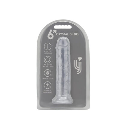 Loving Joy 6 Inch Suction Cup Dildo Clear - Image 6