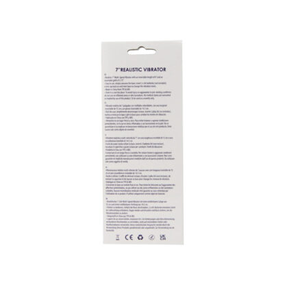 Loving Joy 7 inch Realistic Vibrator Vanilla - Image 10