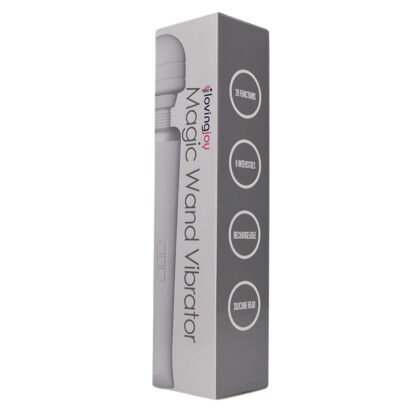 Loving Joy Rechargeable Magic Wand Vibrator White - Image 8