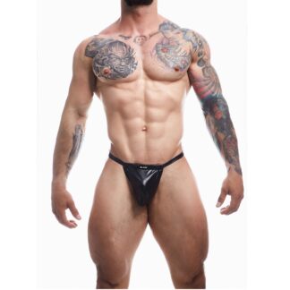 C4M Boost Black Leatherette G-String - medium