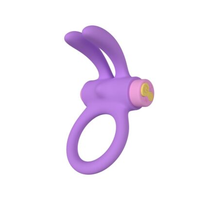 Party Color RINY Remote Control Rabbit Cock Ring Purple - Image 5