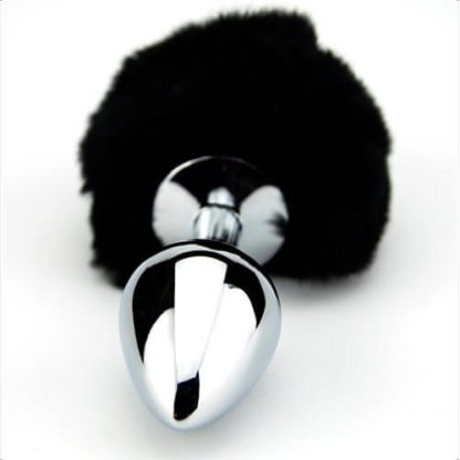 Furry Fantasy Black Bunny Tail Butt Plug - Image 4