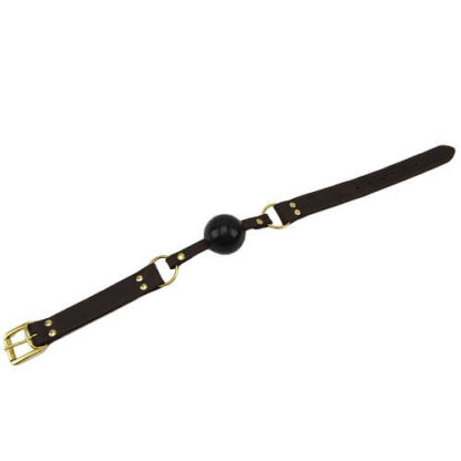 BOUND Nubuck Leather Solid Ball Gag - Image 4