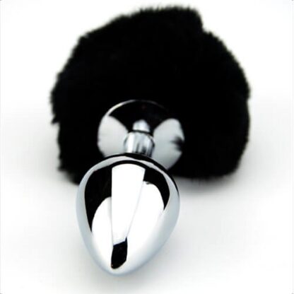 Furry Fantasy Black Bunny Tail Butt Plug - Image 4