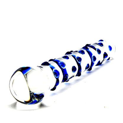 Spectrum Nubby Textured Glass Dildo - Image 6