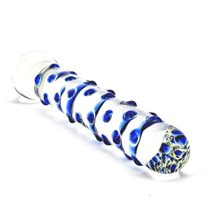 Spectrum Nubby Textured Glass Dildo - Image 3