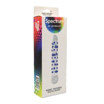 Spectrum Nubby Textured Glass Dildo - Image 8