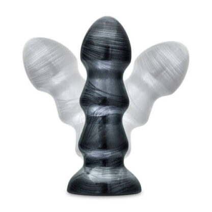 Jet Black Jack Large Ribbed Butt Plug 7 inches - Image 6