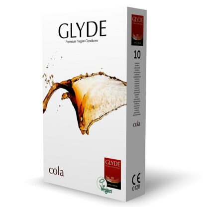 Glyde Ultra Cola Flavour Vegan Condoms 10 Pack - Image 3