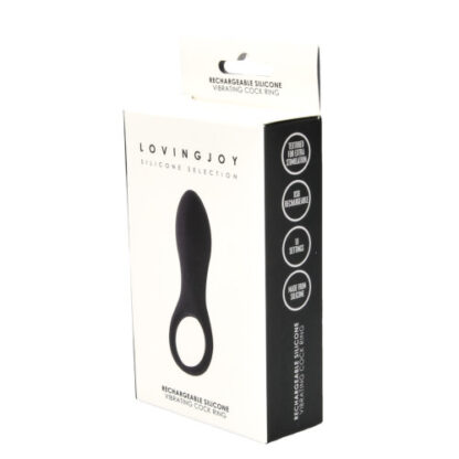 Loving Joy Rechargeable Silicone Vibrating Cock Ring - Image 8