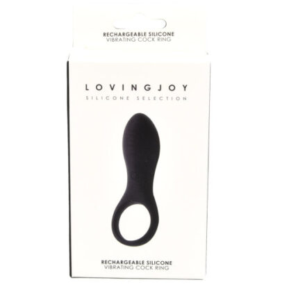 Loving Joy Rechargeable Silicone Vibrating Cock Ring - Image 6