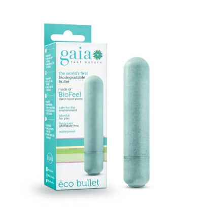 Gaia Biodegradable Eco Bullet Vibrator Blue - Image 6