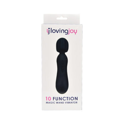 Loving Joy 10 Function Magic Wand Vibrator Black - Image 8