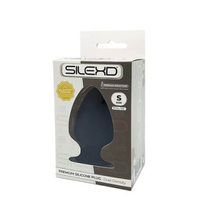 SilexD Dual Density Small Silicone Butt Plug 3.5 inches - Image 4