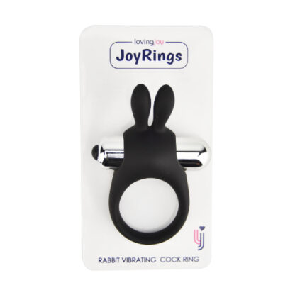 JoyRings Silicone Rabbit Vibrating Cock Ring - Image 5