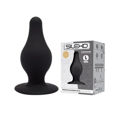 SilexD Dual Density Tapered Silicone Butt Plug Large - Image 4