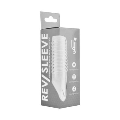 Rev-Sleeves Ribbed Penis Sleeve with Ball Loop - Image 8