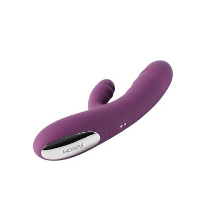 Svakom Avery Thrusting Vibrator with Clitoral Stimulator - Image 3