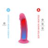 SilexD 6 inch Glow in the Dark Realistic Silicone Dual Density Dildo with Suction Cup Pink - Image 5