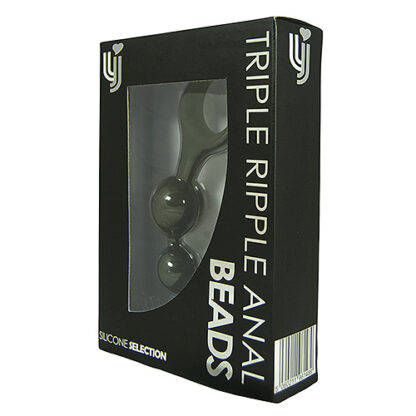 Loving Joy Triple Ripple Anal Beads-Black - Image 9