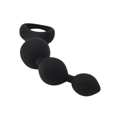 Loving Joy Triple Ripple Anal Beads-Black - Image 7