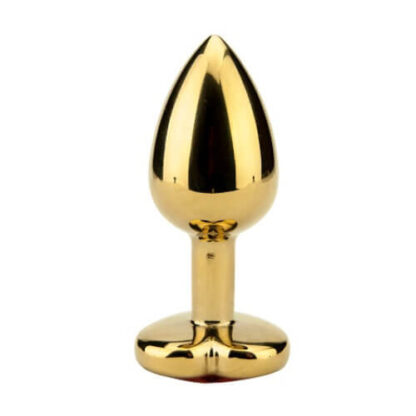 Precious Metals Heart Shaped Butt Plug-Gold - Image 5