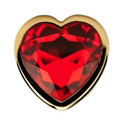 Precious Metals Heart Shaped Butt Plug-Gold - Image 6
