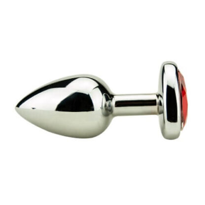 Precious Metals Heart Shaped Butt Plug-Silver - Image 5