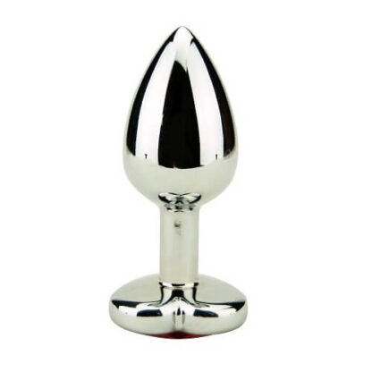Precious Metals Heart Shaped Butt Plug-Silver - Image 6