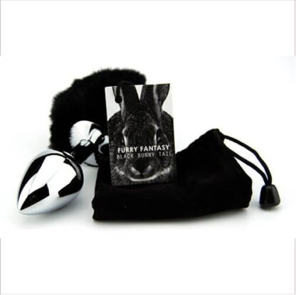 Furry Fantasy Black Bunny Tail Butt Plug - Image 5