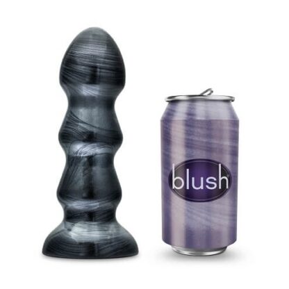 Jet Black Jack Large Ribbed Butt Plug 7 inches - Image 7