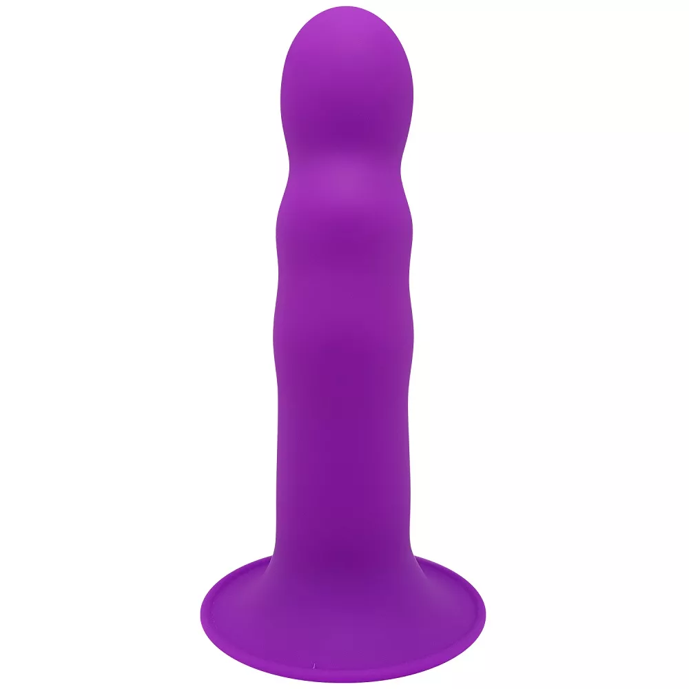 Adrien Lastic Cushioned Core Suction Cup Ribbed Silicone Dildo 7 Inch