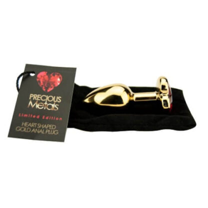 Precious Metals Heart Shaped Butt Plug-Gold - Image 7