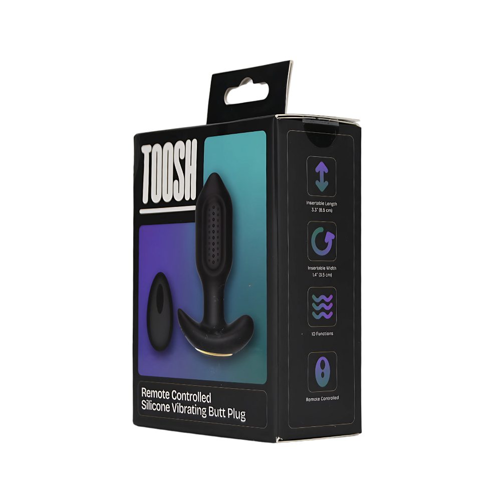 Toosh Remote Controlled Silicone Vibrating Butt Plug - Image 9
