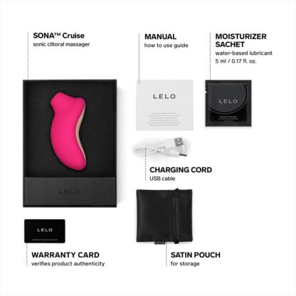 LELO SONA Cruise Clitoral Massager Cerise - Image 10